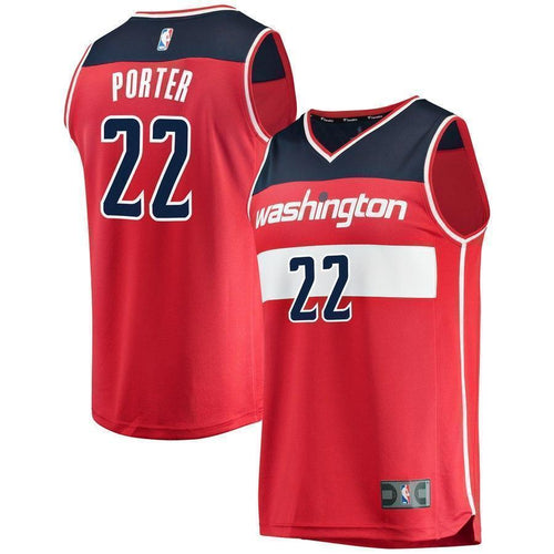 22-Otto Porter Washington Wizards  Team Color Player Jersey Red - Icon Edition