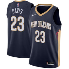 Load image into Gallery viewer, 23-Anthony Davis New Orleans Pelicans Swingman Jersey Navy - Icon Edition