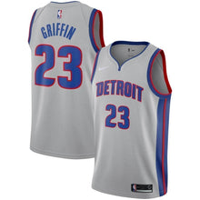 Load image into Gallery viewer, 23-Blake Griffin Detroit Pistons  Swingman Jersey - Statement Edition – Silver