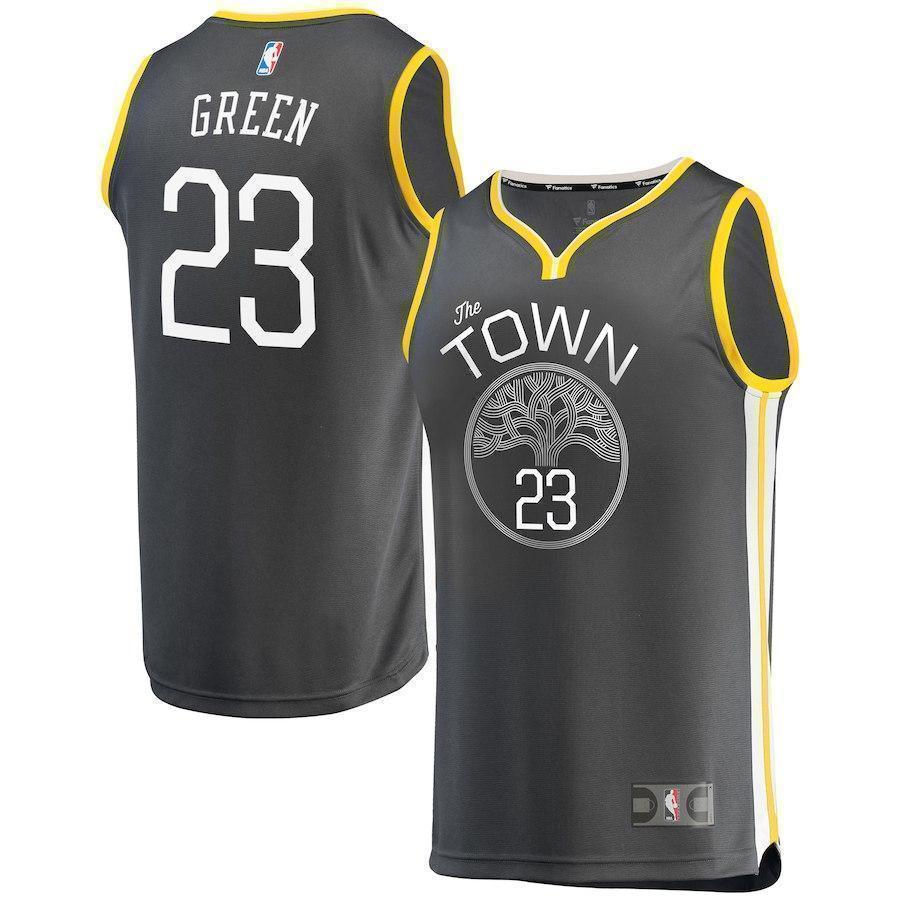 23-Draymond Green Golden State Warriors  Jersey Charcoal - Statement Edition