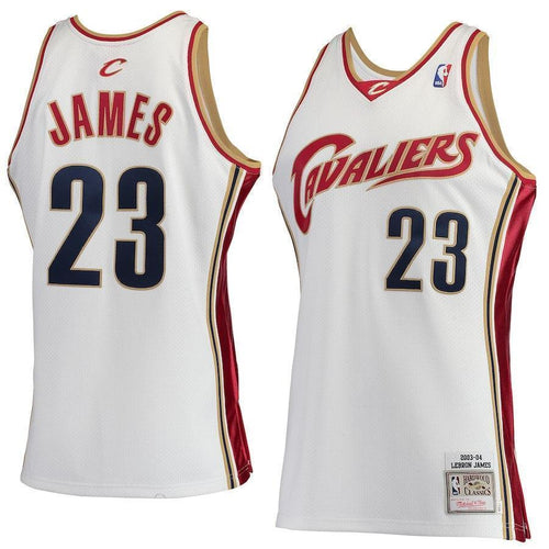 23-LeBron James Cleveland Cavaliers Hardwood Classics Rookie Jersey - White