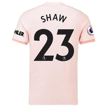 Load image into Gallery viewer, 23-Luke Shaw Manchester United 2018-19 Away Player Jersey – Coral