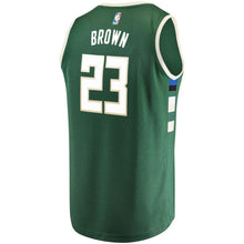 Load image into Gallery viewer, 23-Sterling Brown Milwaukee Bucks  Jersey Green - Icon Edition