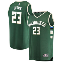 Load image into Gallery viewer, 23-Sterling Brown Milwaukee Bucks  Jersey Green - Icon Edition