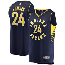Load image into Gallery viewer, 24-Alize Johnson Indiana Pacers Jersey - Icon Edition - Navy