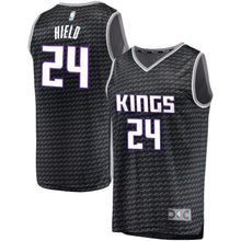 Load image into Gallery viewer, 24-Buddy Hield Sacramento Kings Jersey Black - Statement Edition