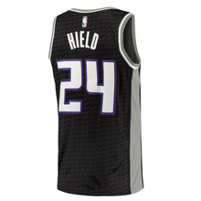 Load image into Gallery viewer, 24-Buddy Hield Sacramento Kings Swingman Jersey - Statement Edition – Black