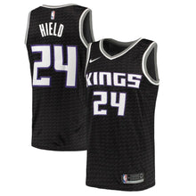 Load image into Gallery viewer, 24-Buddy Hield Sacramento Kings Swingman Jersey - Statement Edition – Black