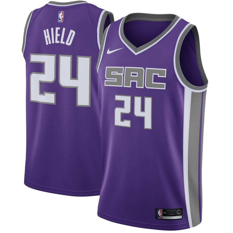 24-Buddy Hield Sacramento Kings Swingman Jersey Purple - Icon Edition