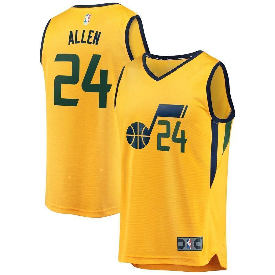 24-Grayson Allen Utah Jazz  Player Jersey - Statement Edition - Gold