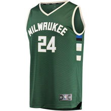 Load image into Gallery viewer, 24-Pat Connaughton Milwaukee Bucks  Jersey - Icon Edition - Hunter Green