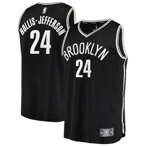 24-Rondae Hollis-Jefferson Brooklyn Nets  Jersey - Icon Edition - Black