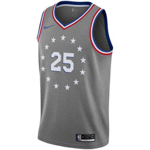 Load image into Gallery viewer, 25-Ben Simmons Philadelphia 76ers 2018-19 Swingman Jersey – City Edition – Gray