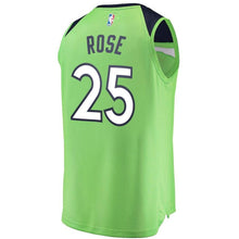 Load image into Gallery viewer, 25-Derrick Rose Minnesota Timberwolves  Jersey - Statement Edition - Neon Green