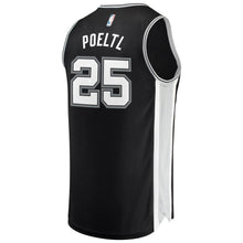 Load image into Gallery viewer, 25-Jakob Poeltl San Antonio Spurs  Jersey - Icon Edition - Black