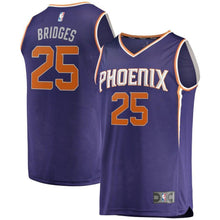 Load image into Gallery viewer, 25-Mikal Bridges Phoenix Suns  Jersey - Icon Edition - Purple