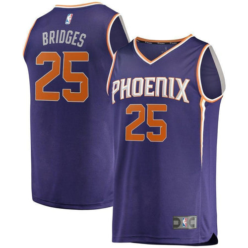 25-Mikal Bridges Phoenix Suns  Jersey - Icon Edition - Purple