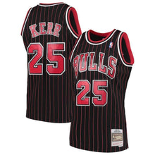 Load image into Gallery viewer, 25-Steve Kerr Chicago Bulls 1995-96 Hardwood Classics Swingman Jersey – Black