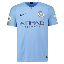 Load image into Gallery viewer, 26-Riyad Mahrez Manchester City 2018-19 Home Stadium Player Jersey – Blue