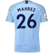 Load image into Gallery viewer, 26-Riyad Mahrez Manchester City 2018-19 Home Vapor Match Player Jersey – Blue