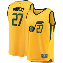Load image into Gallery viewer, 27-Rudy Gobert Utah Jazz  Player Jersey Gold - Statement Edition