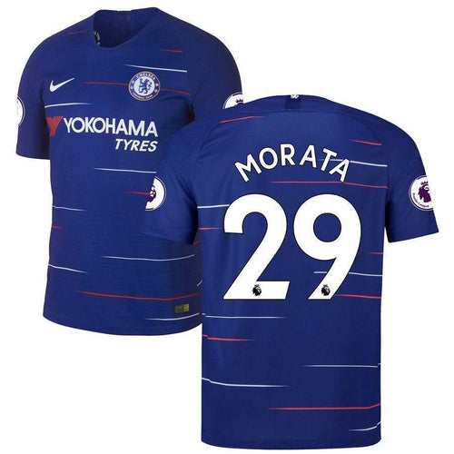 29-Alvaro Morata Chelsea 2018-19 Home Player Jersey – Blue