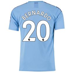 Bernardo 20 Manchester City Home Stadium Jersey 2019-20