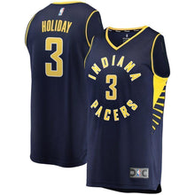 Load image into Gallery viewer, 3-Aaron Holiday Indiana Pacers Jersey - Icon Edition - Navy