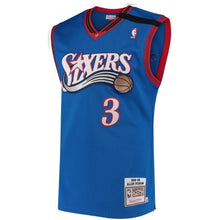 Load image into Gallery viewer, 3-Allen Iverson Philadelphia 76ers 1999-2000 Hardwood Classics Jersey - Royal