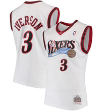 Load image into Gallery viewer, 3-Allen Iverson Philadelphia 76ers 2000-01 Hardwood Classics Swingman Jersey - White