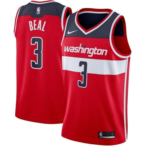 3-Bradley Beal Washington Wizards Swingman Jersey Red - Icon Edition