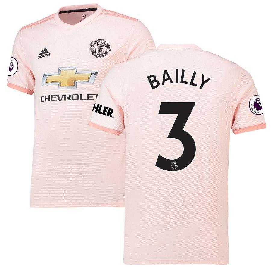 3-Eric Bailly Manchester United 2018-19 Away Player Jersey – Coral