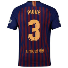 Load image into Gallery viewer, 3-Gerard Piqué Barcelona 2018-19 Home Stadium Player Jersey – Blue