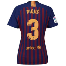 Load image into Gallery viewer, 3-Gerard Piqué Barcelona Women&#39;s 2018-19 Home Stadium Player Jersey – Blue