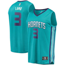 Load image into Gallery viewer, 3-Jeremy Lamb Charlotte Hornets  Jersey - Icon Edition – Teal