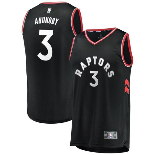 3-OG Anunoby Toronto Raptors  Jersey Black - Statement Edition