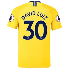 Load image into Gallery viewer, 30-David Luiz Chelsea 2018-19 Away Stadium Player Jersey – Yellow