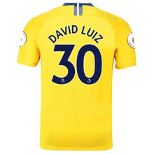 Load image into Gallery viewer, 30-David Luiz Chelsea 2018-19 Away Vapor Match Player Jersey – Yellow