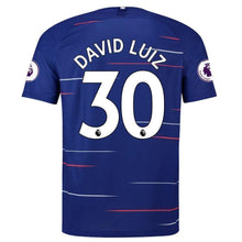 Load image into Gallery viewer, 30-David Luiz Chelsea 2018-19 Home Player Jersey – Blue