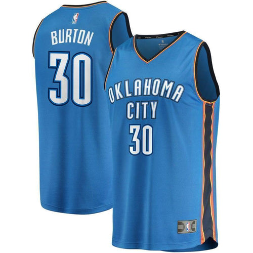 30-Deonte Burton Oklahoma City Thunder  Jersey - Icon Edition - Blue
