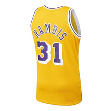 Load image into Gallery viewer, 31-Kurt Rambis Los Angeles Lakers Hardwood Classics Swingman Jersey – Gold