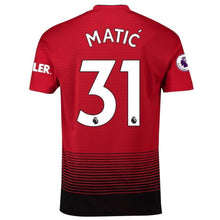 Load image into Gallery viewer, 31-Nemanja Matic Manchester United 2018-19 Home Player Jersey – Red