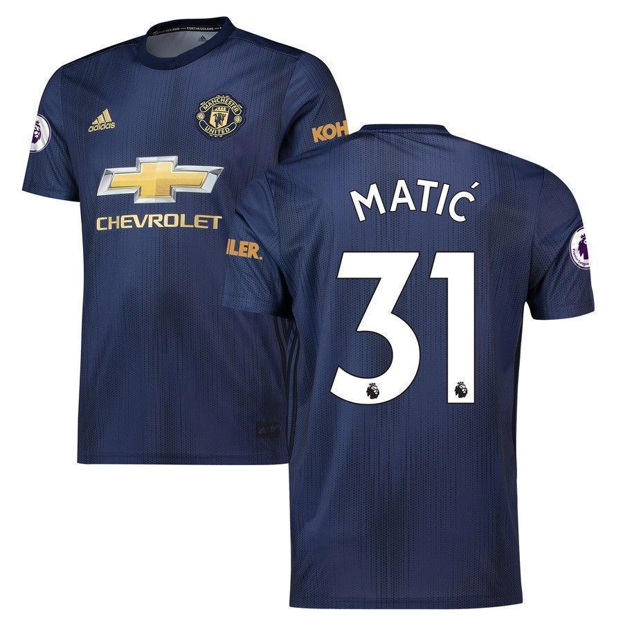 31-Nemanja Matic Manchester United 2018-19 Third Player Jersey – Navy