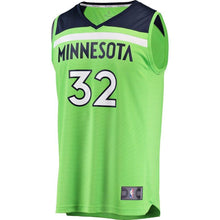 Load image into Gallery viewer, 32-Karl-Anthony Towns Minnesota Timberwolves  Jersey Neon Green - Statement Edition