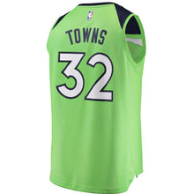 Load image into Gallery viewer, 32-Karl-Anthony Towns Minnesota Timberwolves  Jersey Neon Green - Statement Edition