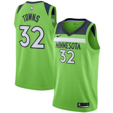Load image into Gallery viewer, 32-Karl-Anthony Towns Minnesota Timberwolves Swingman Jersey - Statement Edition – Green