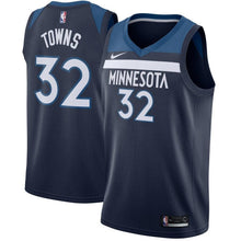 Load image into Gallery viewer, 32-Karl-Anthony Towns Minnesota Timberwolves Swingman Jersey Navy - Icon Edition