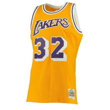 Load image into Gallery viewer, 32-Magic Johnson Los Angeles Lakers  Hardwood Classics Swingman Jersey - Gold