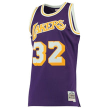 Load image into Gallery viewer, 32-Magic Johnson Los Angeles Lakers  Hardwood Classics Swingman Jersey - Purple