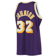 Load image into Gallery viewer, 32-Magic Johnson Los Angeles Lakers  Hardwood Classics Swingman Jersey - Purple